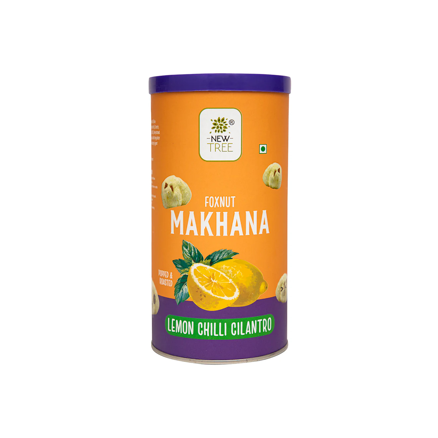 New Tree Foxnut Makhana Lemon Chilli Cilantro 65 grams