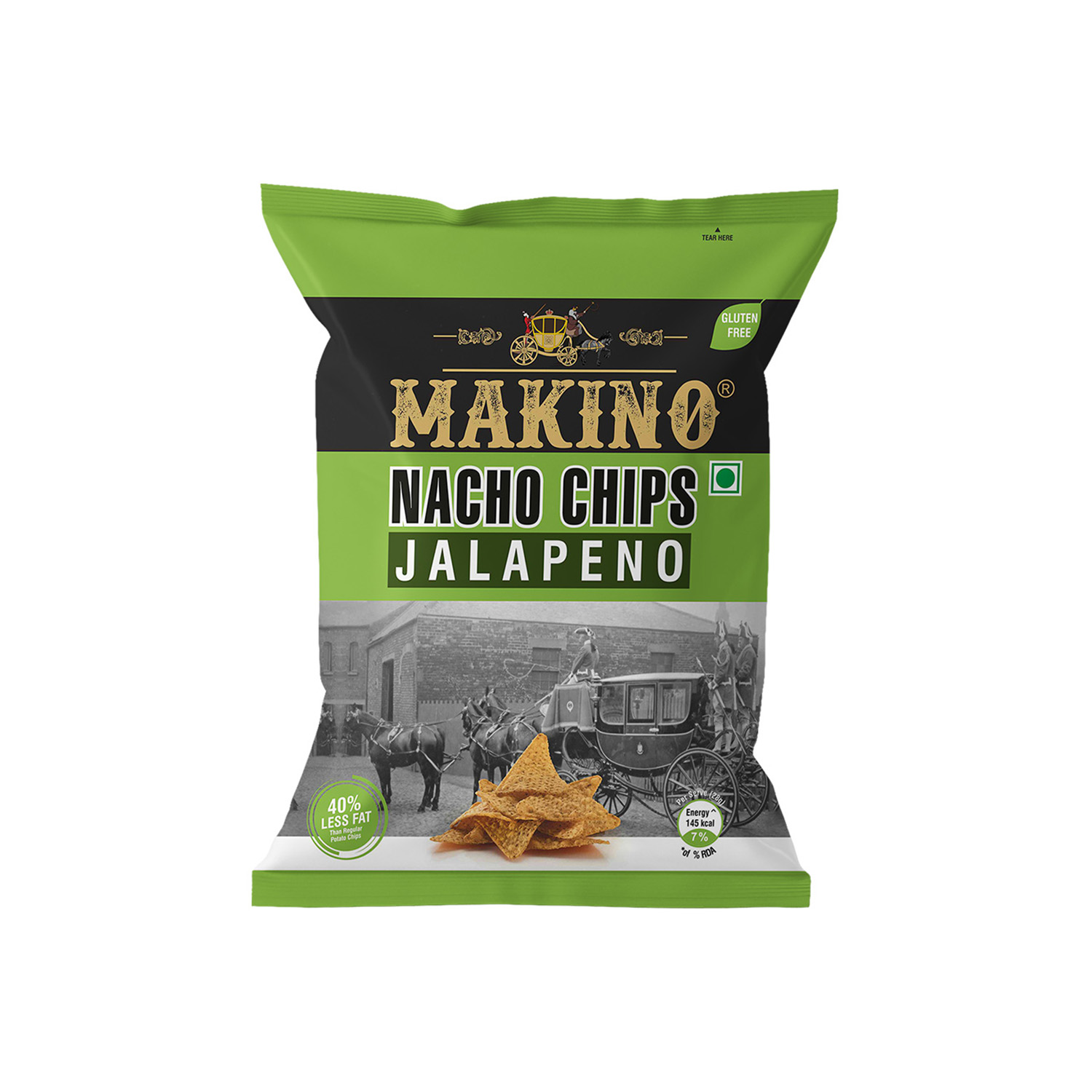 Makino Nacho Chips Jalapeno 60 grams