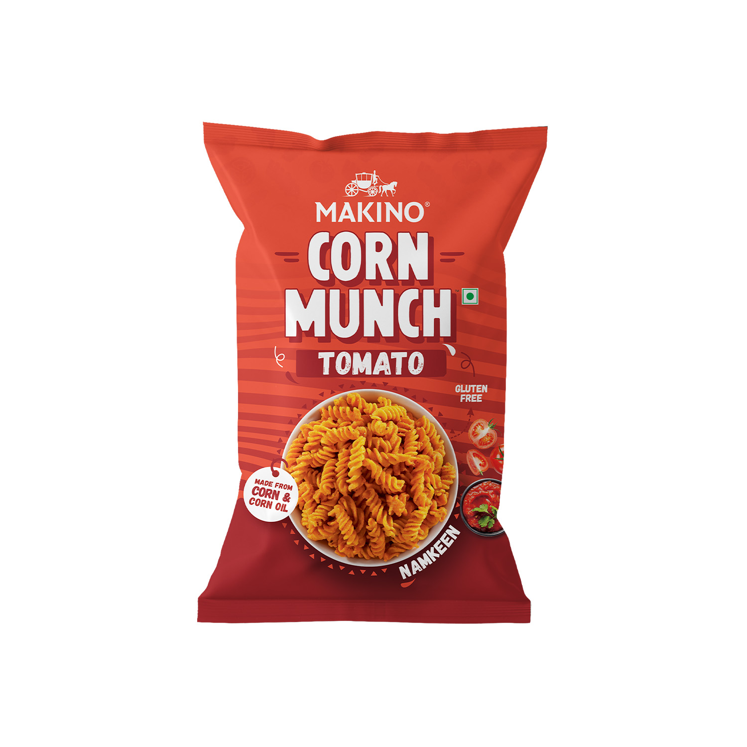 Makino Corn Munch Tomato 150 grams