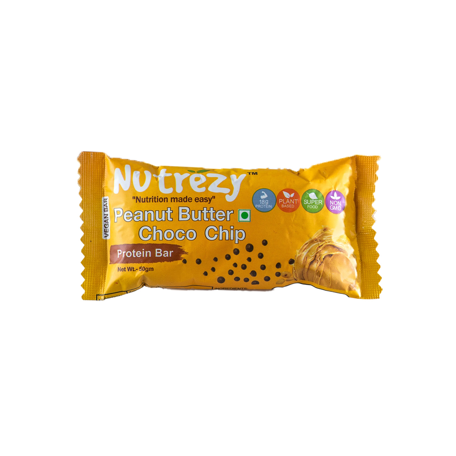 Nutrezy Choco Peanut Butter & Choco Chip Bar 50 grams