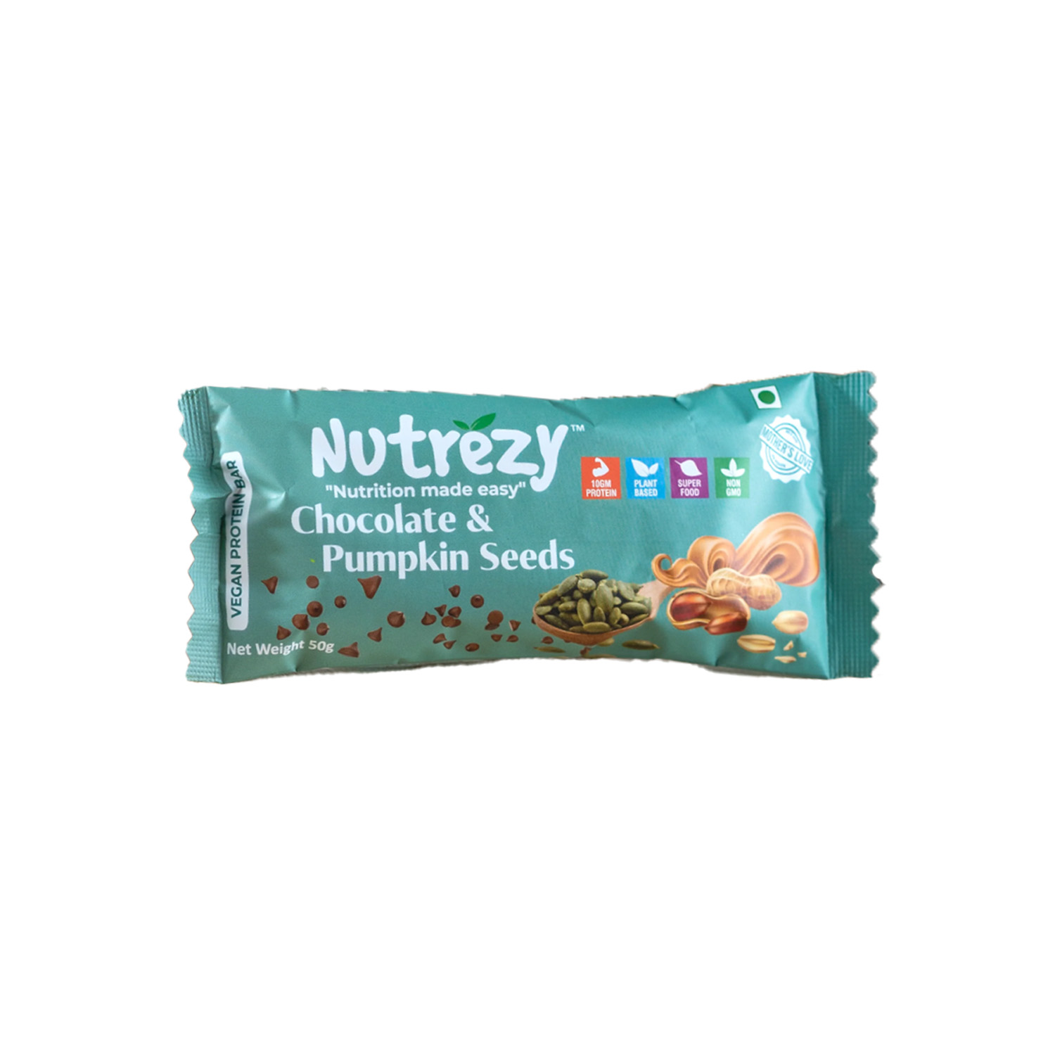 Nutrezy Chocolate & Pumpkin Seeds Bar 50 grams