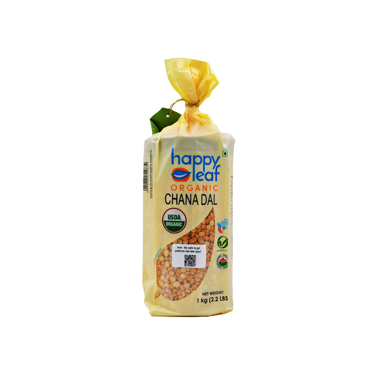 Happy Leaf Organic Chana Dal 1 Kilogram