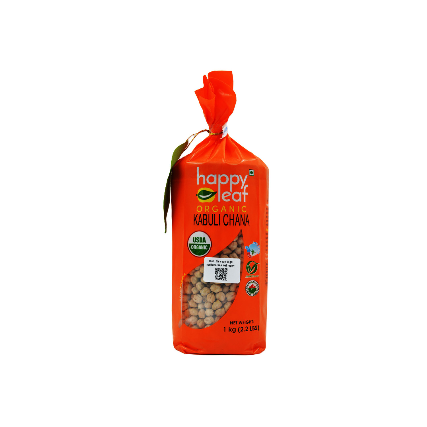 Happy Leaf Organic Kabuli Chana 1 Kilogram