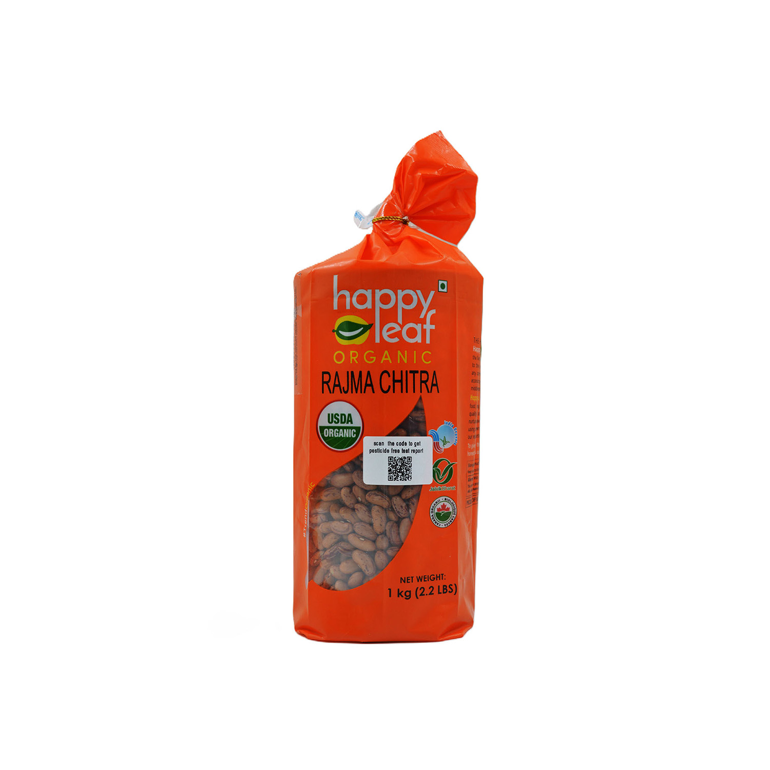Happy Leaf Organic Rajma Chitra 1 Kilogram