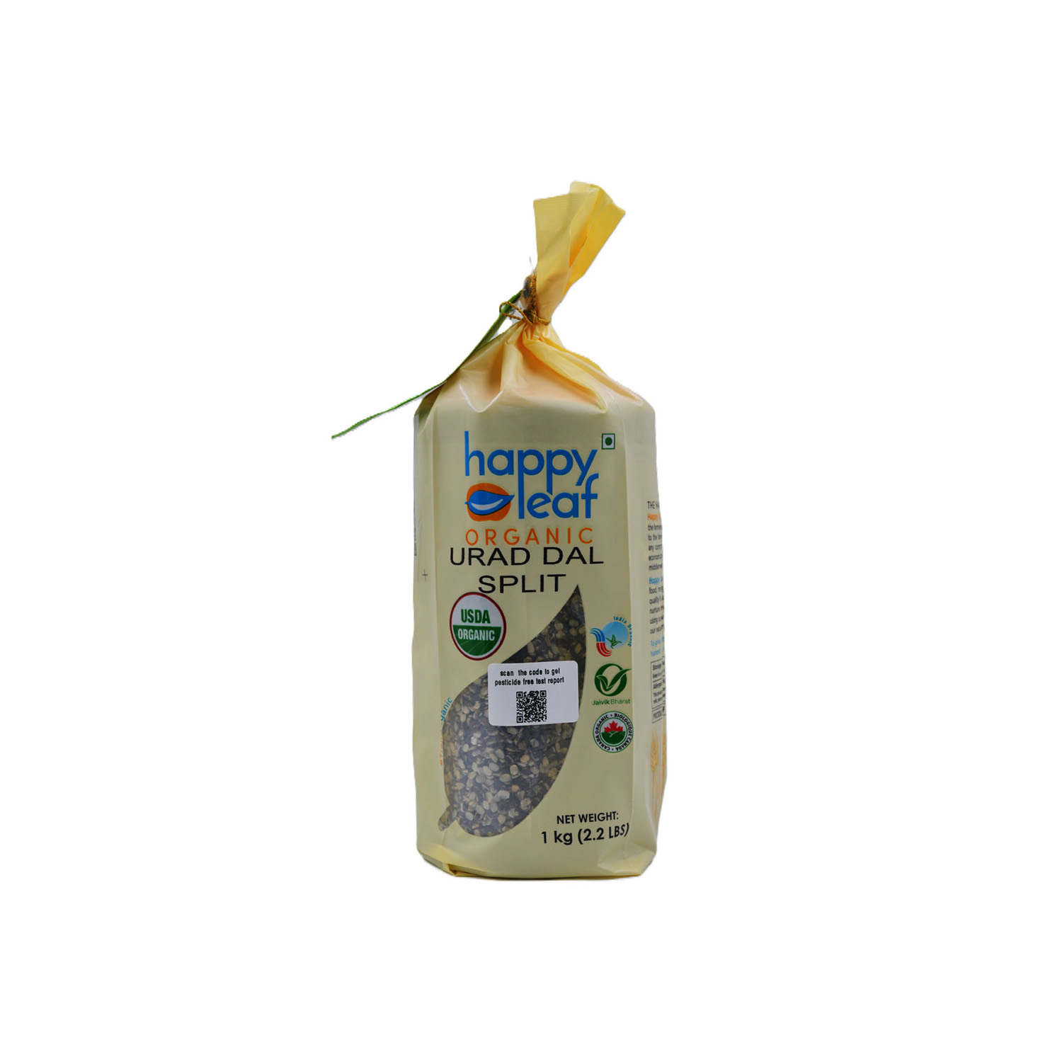 Happy Leaf Organic Urad Split 1 kilogram
