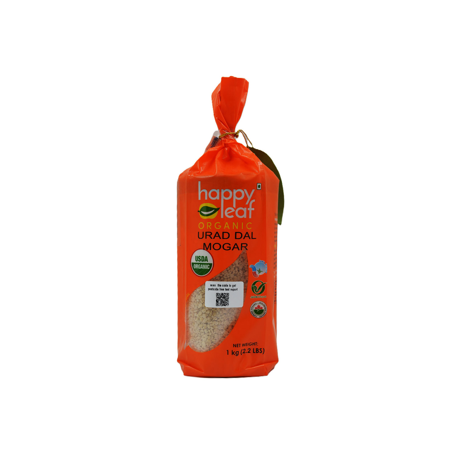 Happy Leaf Organic Urad Dal Mogar 1 kilogram