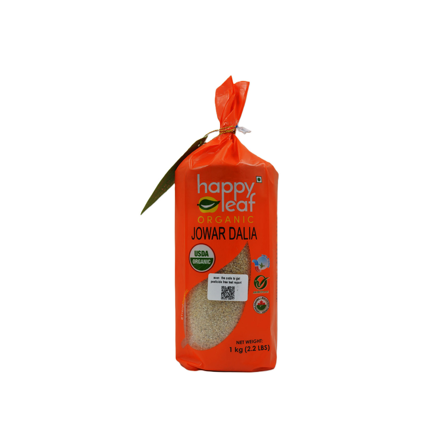 Happy Leaf Organic Jowar Dalia 1 Kilogram