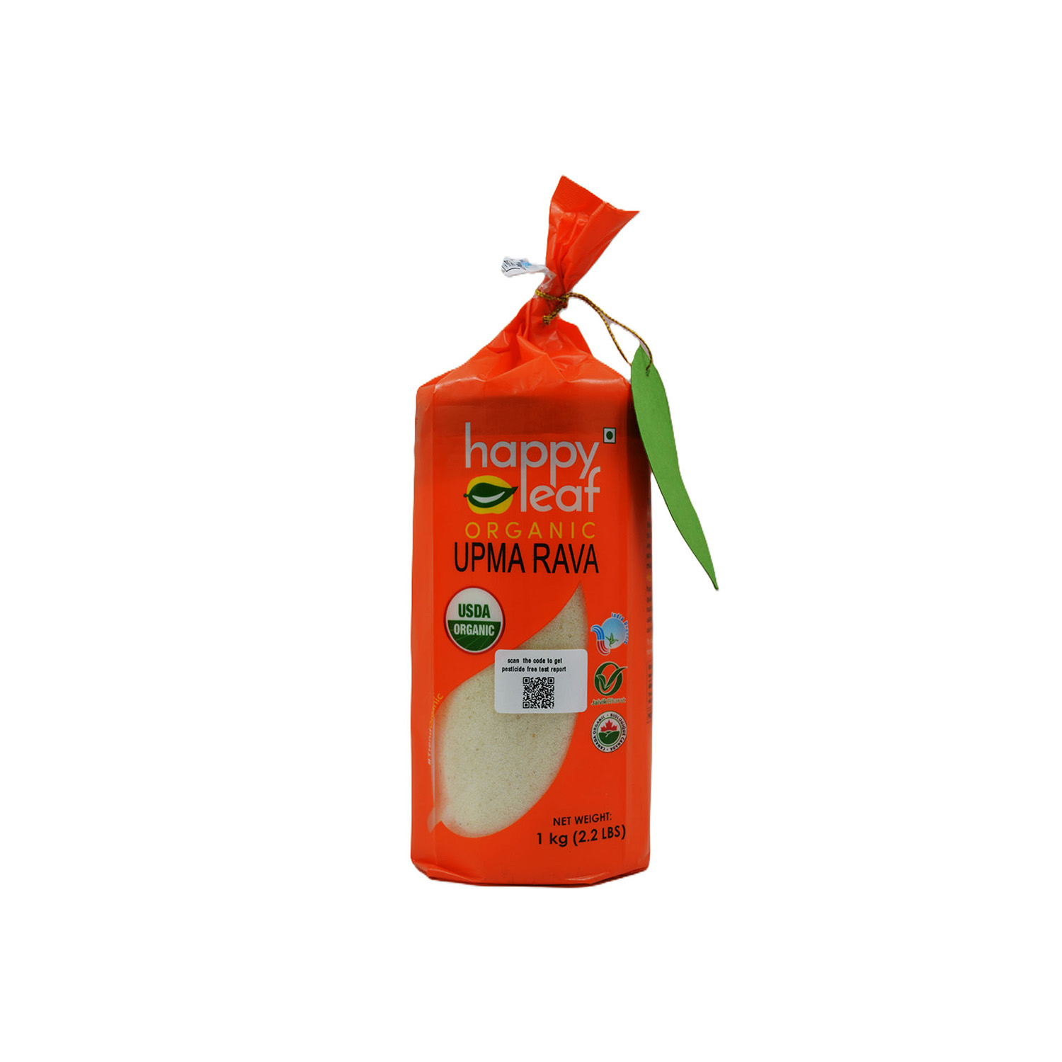 Happy Leaf Organic Upma Rava 1 kilogram