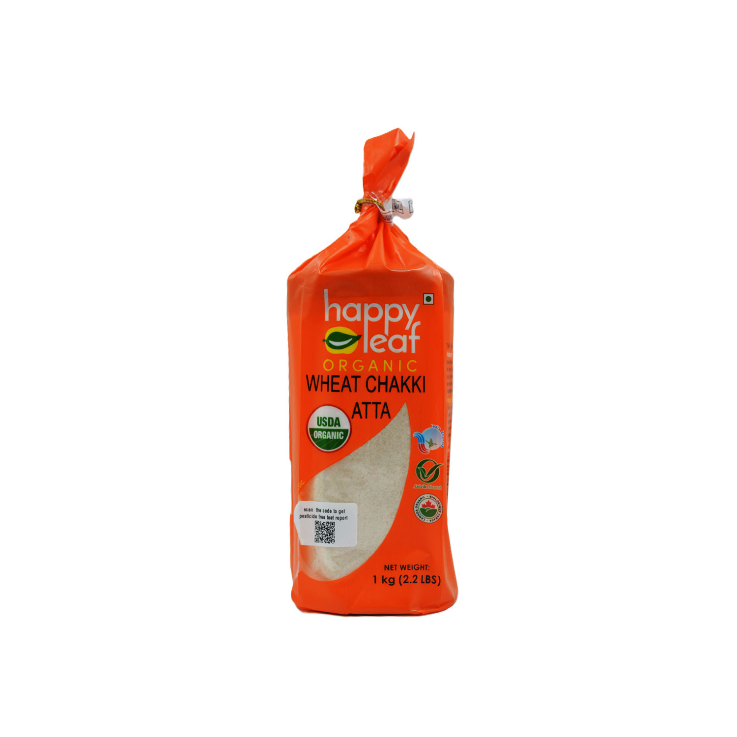 Happy Leaf Organic Wheat Chakki Atta 1 kilogram