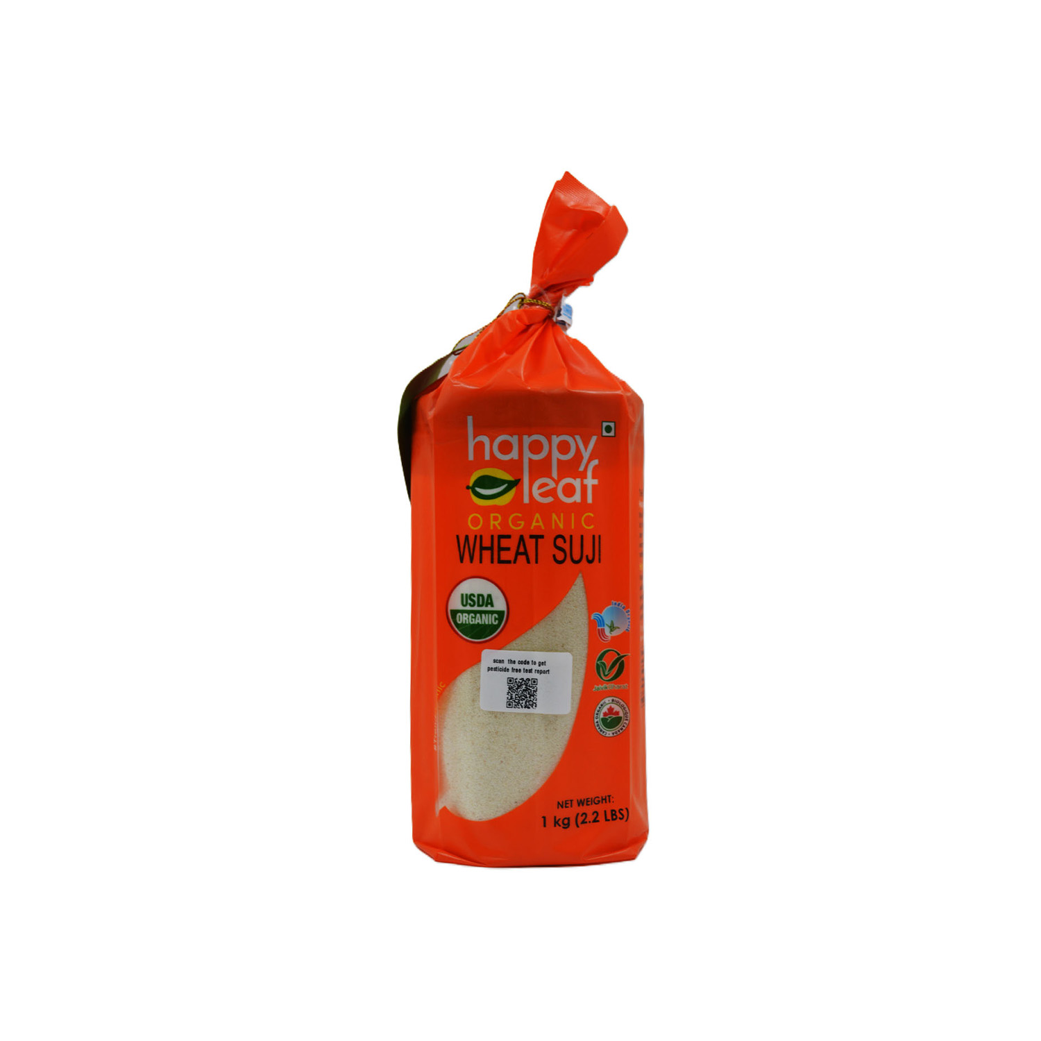 Happy Leaf Organic Wheat Suji 1 kilogram