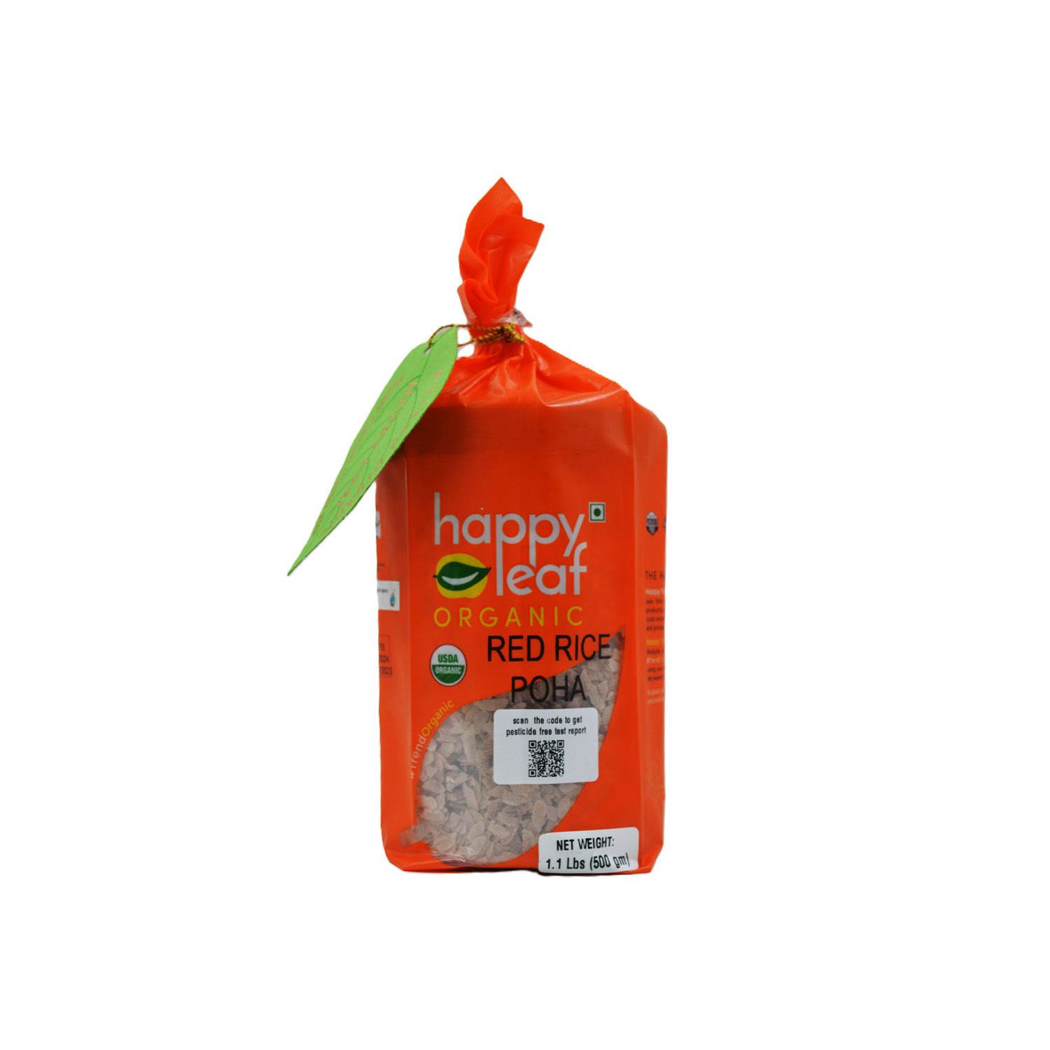 Happy Leaf Organic Red Rice Poha 500 grams
