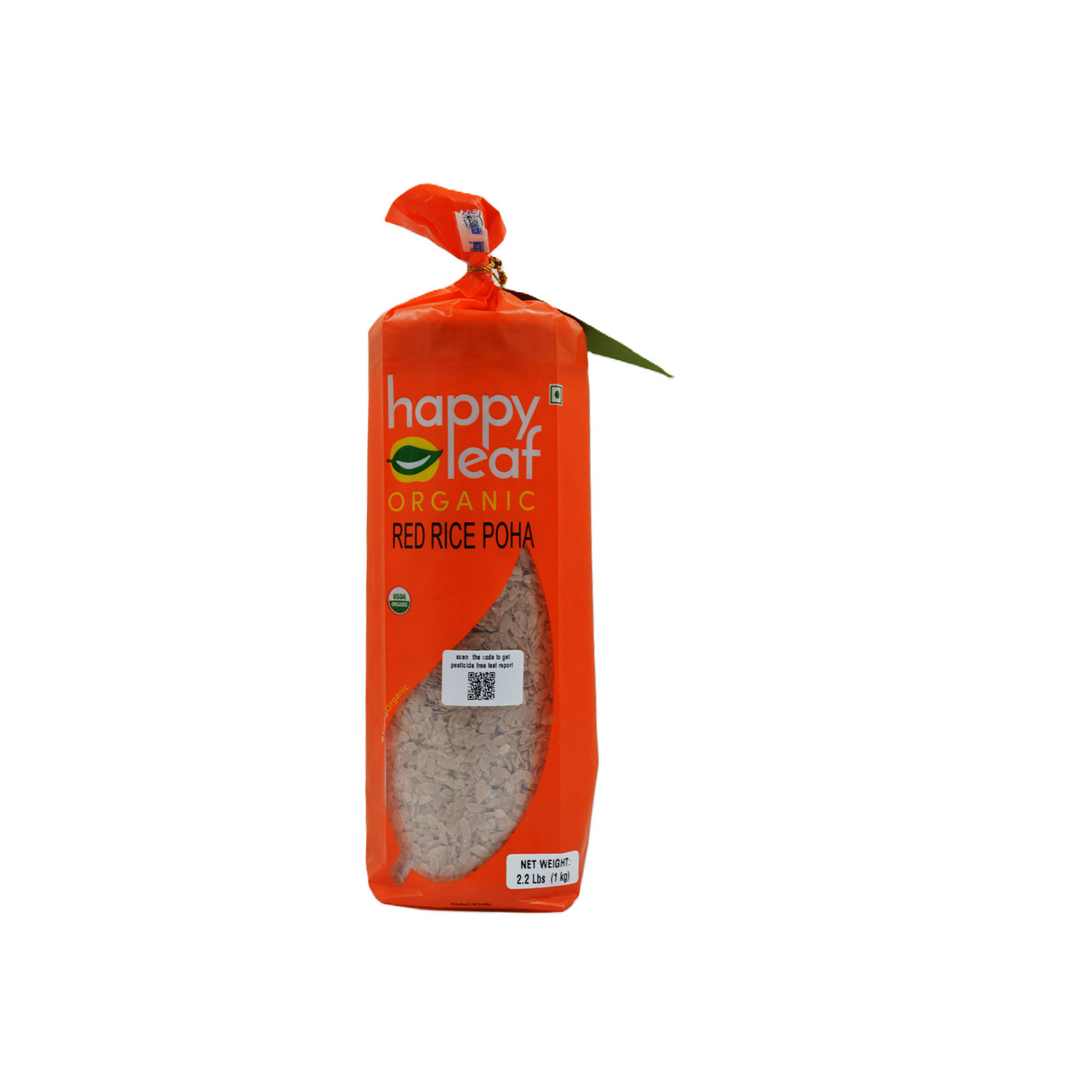 Happy Leaf Organic Red Rice Poha 1 Kilogram