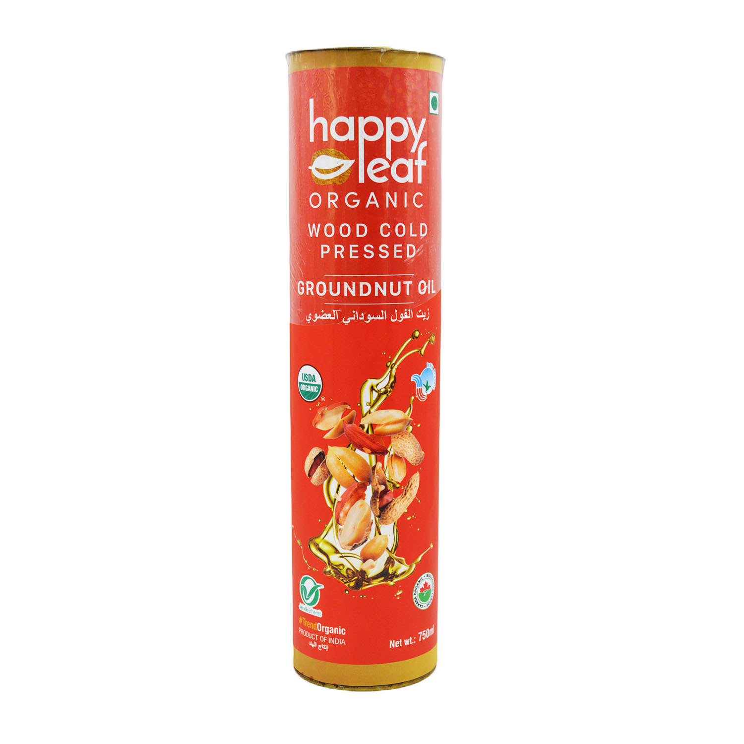Happy Leaf Organic Groundnut Oil 683 millilitres