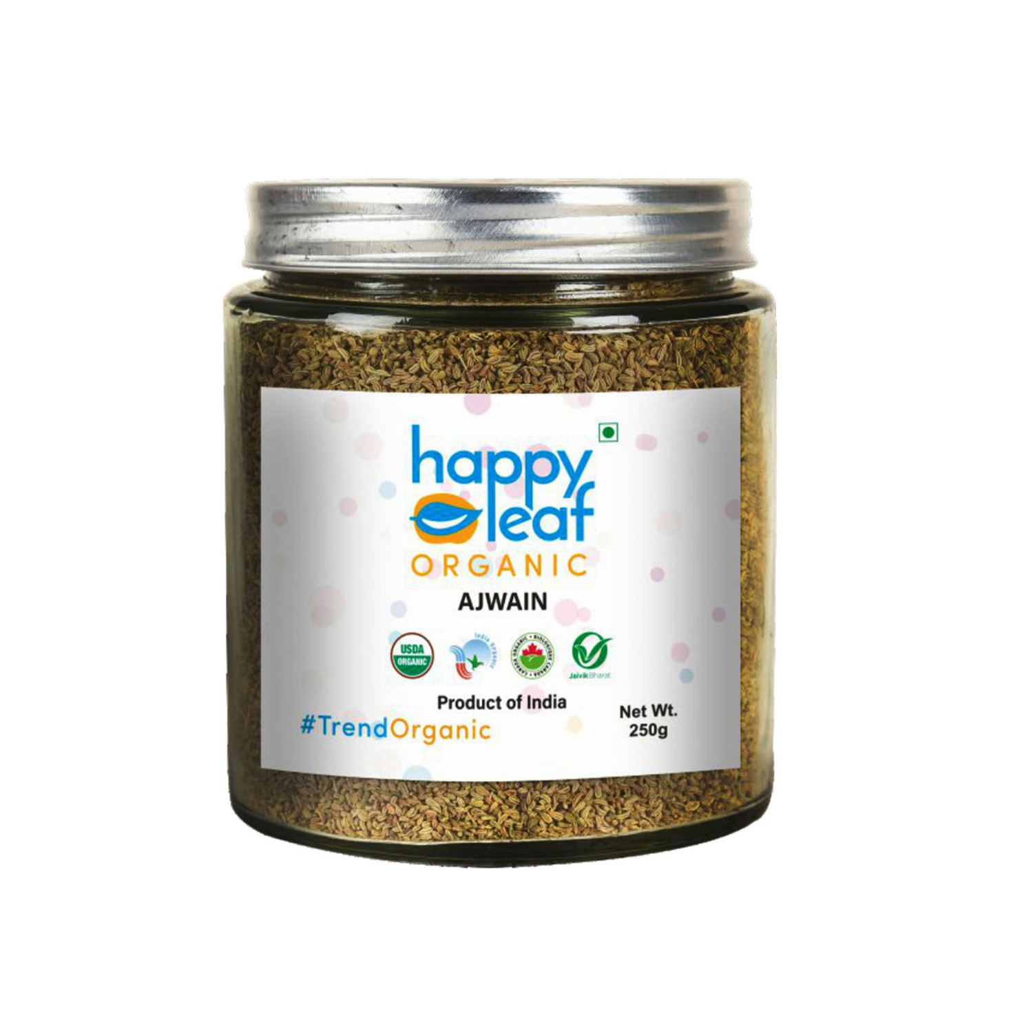 Happy Leaf Organic Ajwain 250 grams