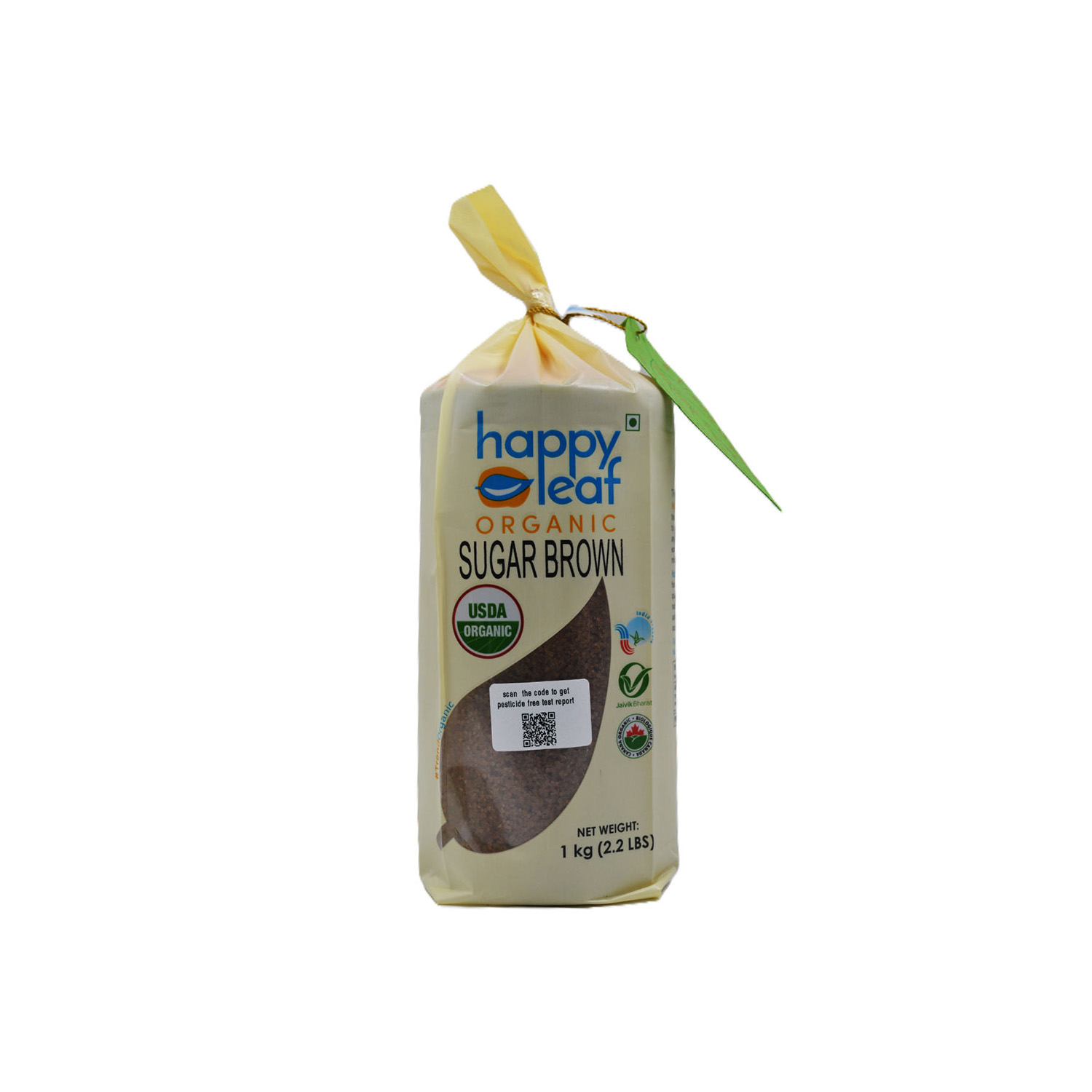 Happy Leaf Organic Sugar Brown 1 kilogram