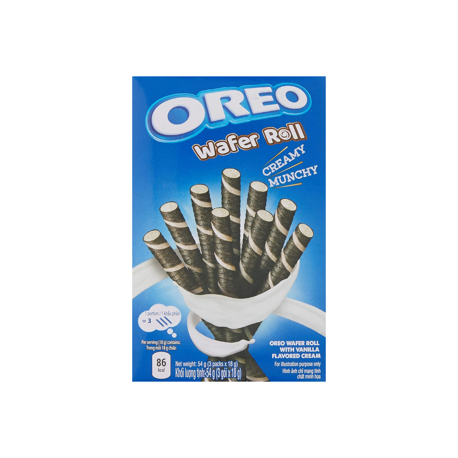 Oreo Wafer Roll Vanilla 54 grams