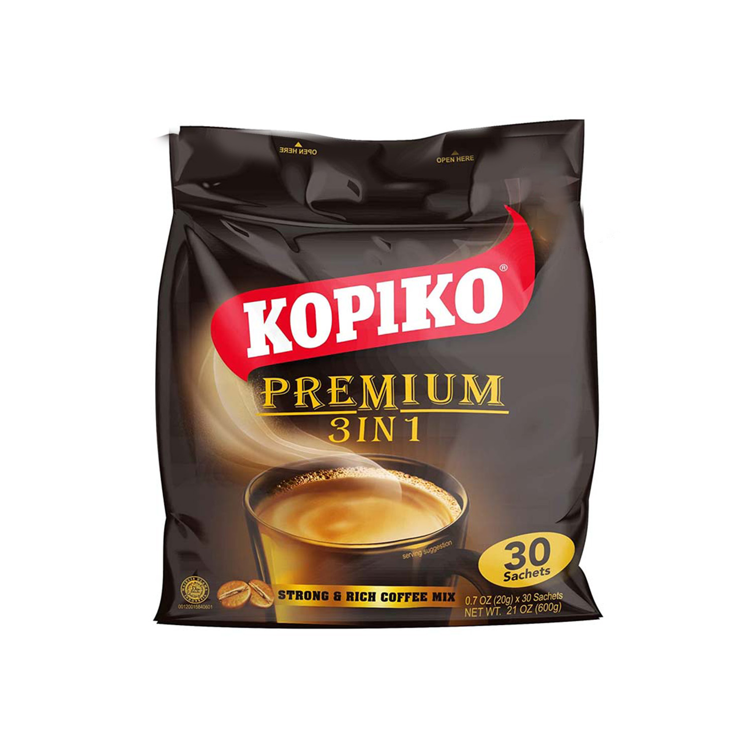 Kopika Black 3 In One Coffee Mix Bag 30 grams