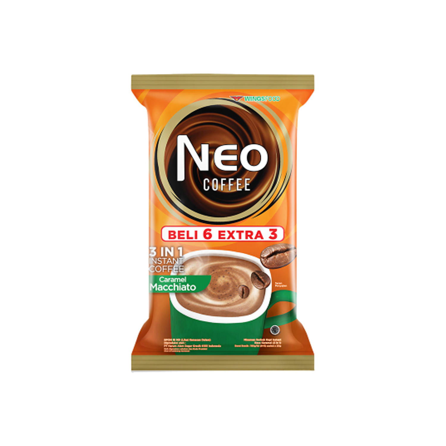 Neo 3 In 1 Instant Caramel Macchiato Coffee 180 grams
