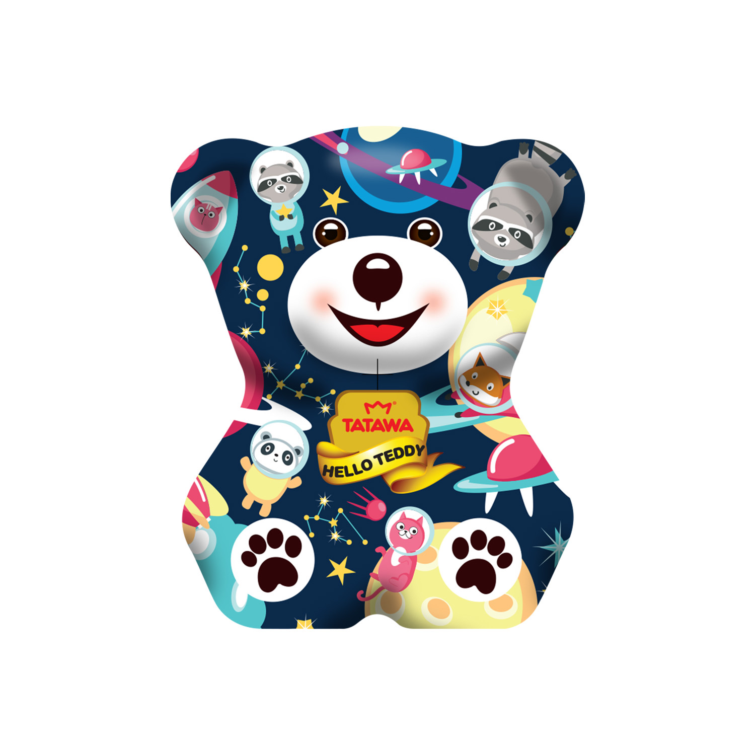 Tatawa Teddy Bear Blueberry Jam Filled Cookies 144G