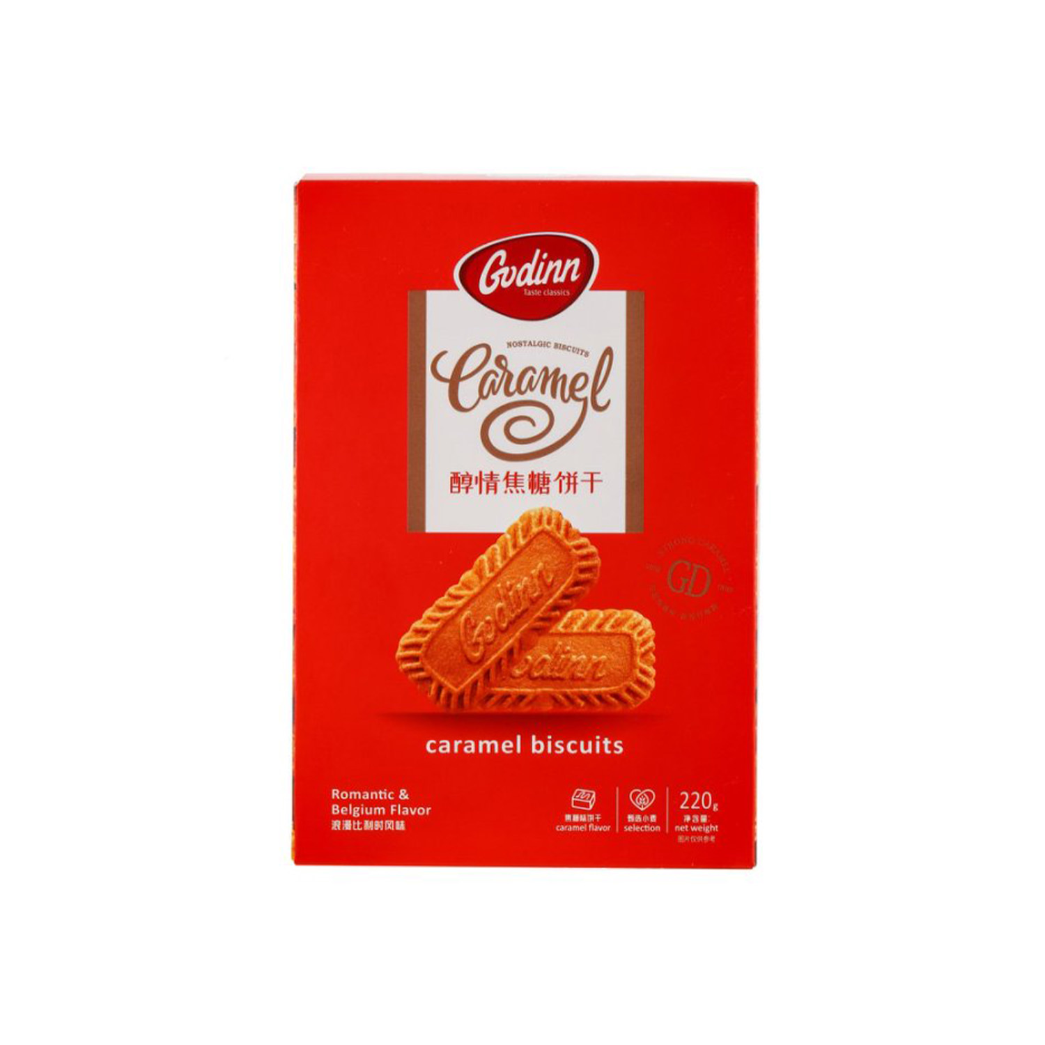 Godinn Caramel Biscuits 220Gm