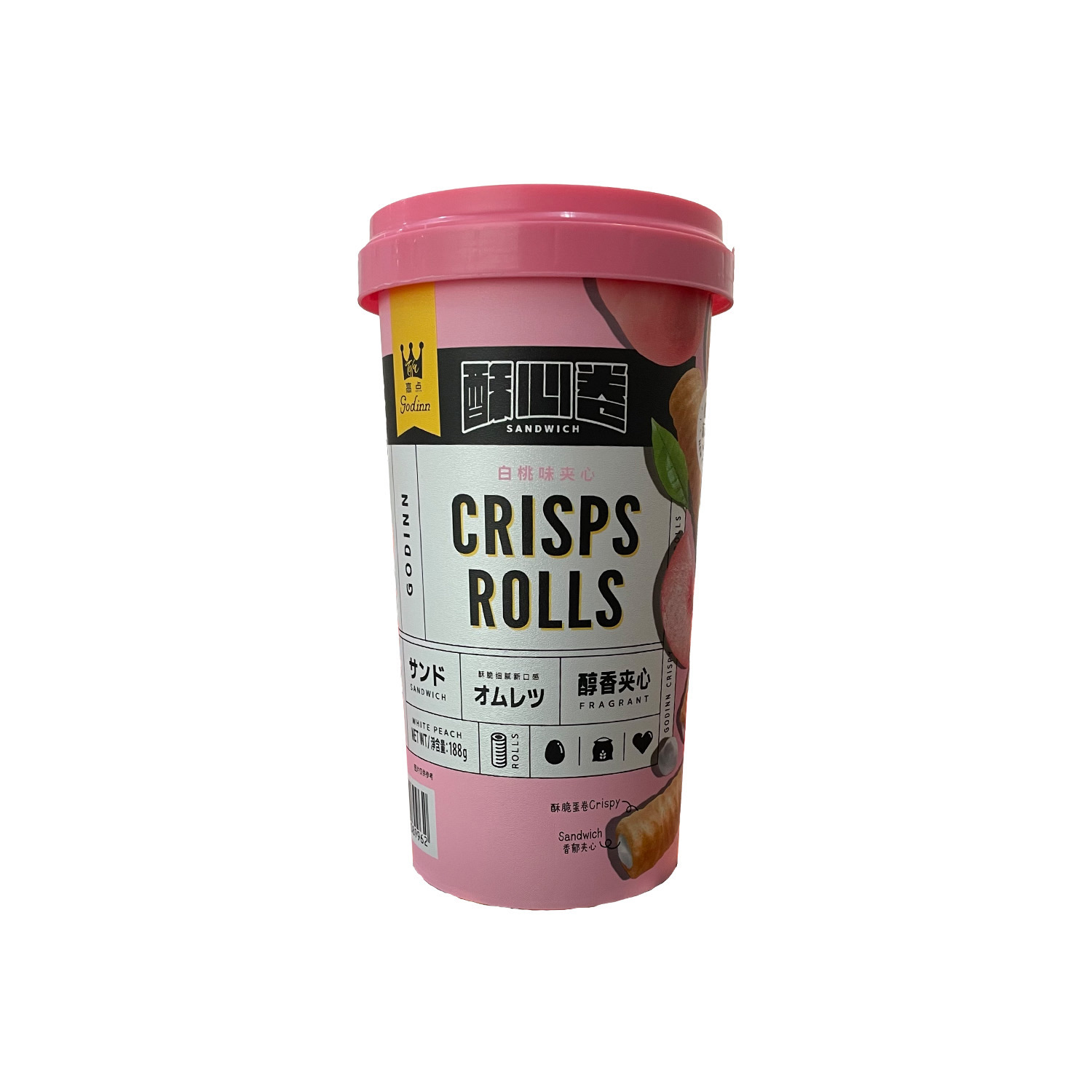 Godinn "Crisps Rolls(Peach Flavor) 188G