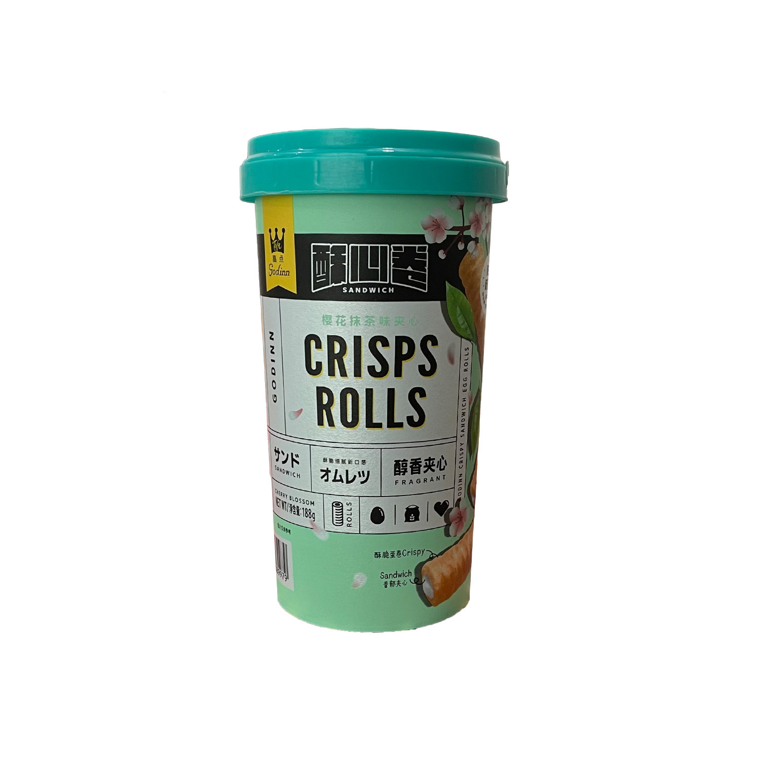 Godinn Crisps Rolls(Matcha Flavor) 188G