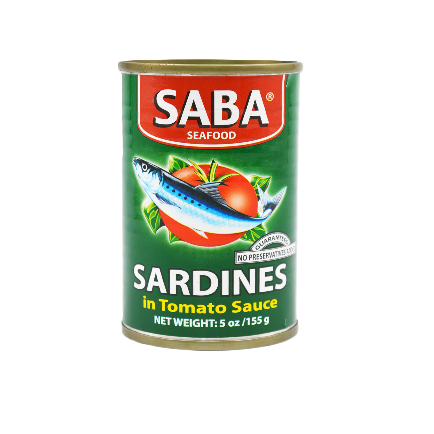 Saba Sardines And Tomato Sauce Green 155 grams